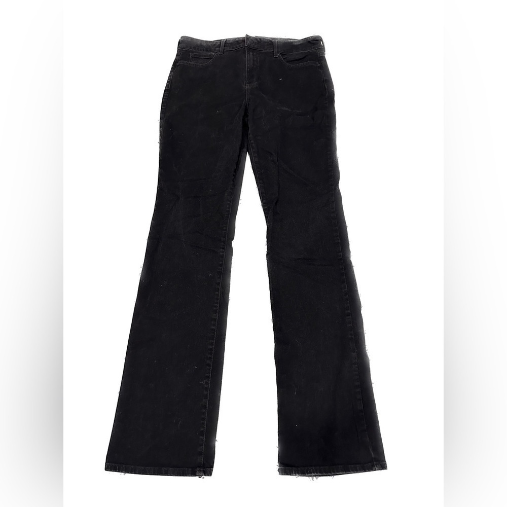 NYDJ Black Marilyn Straight Leg Jeans LiftxTuck Technology High Rise Size 14